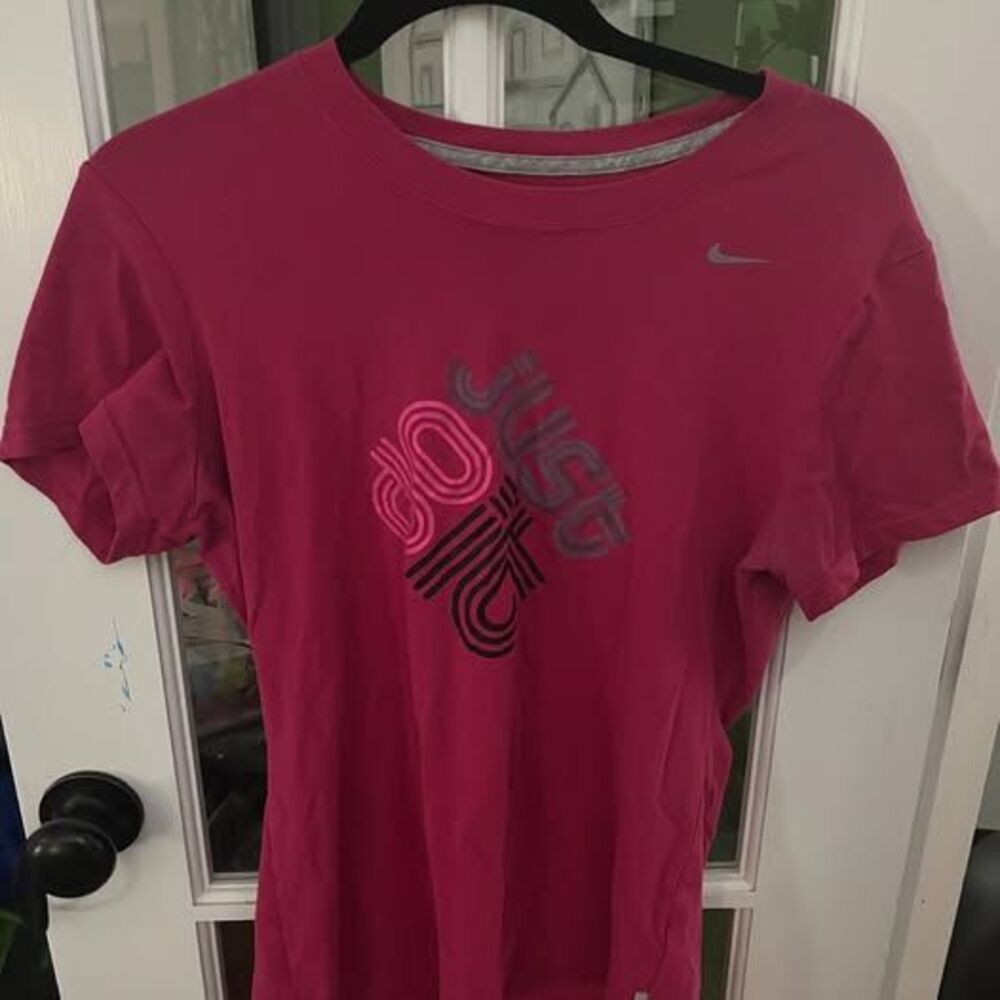 Nike Dri-Fit Cotton Tee Pink Size L